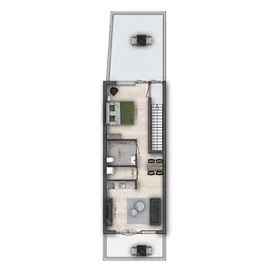 Sunny 45m2 Penthouse With Balcony And Terrace - R65c Appartamento